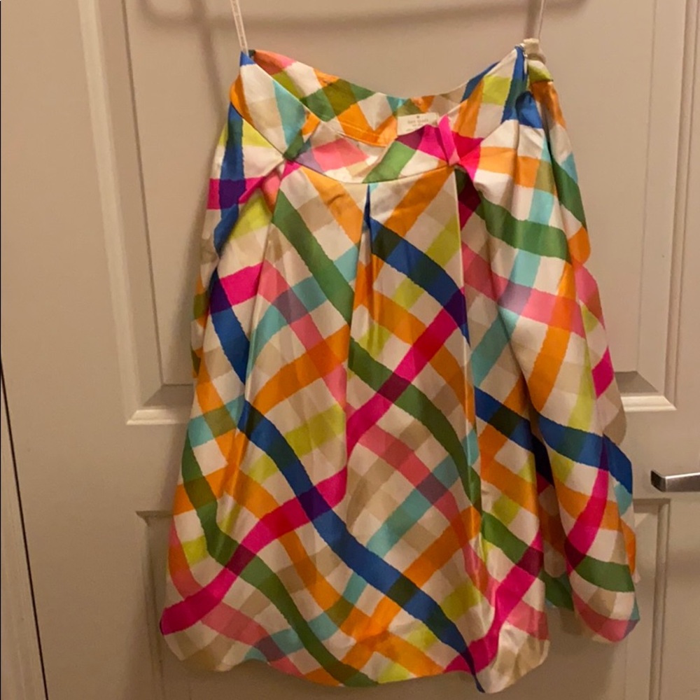 Kate Spade Rainbow Plaid skirt